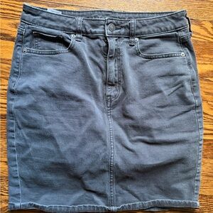 AE Gray Denim Mini Skirt